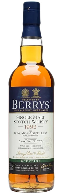 Berry Bros and Rudd Longmorn 1992 19 Years Old Cask.71768 фото