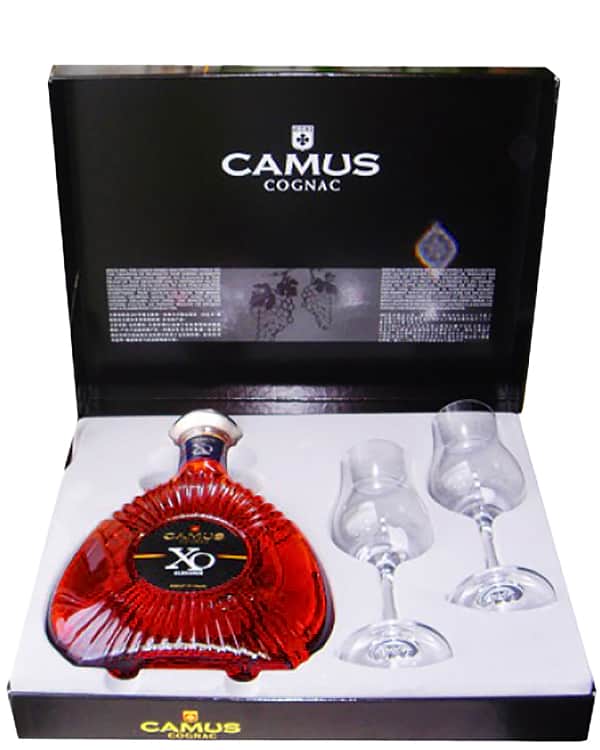 Camus Elegance XO, gift box & glasses фото