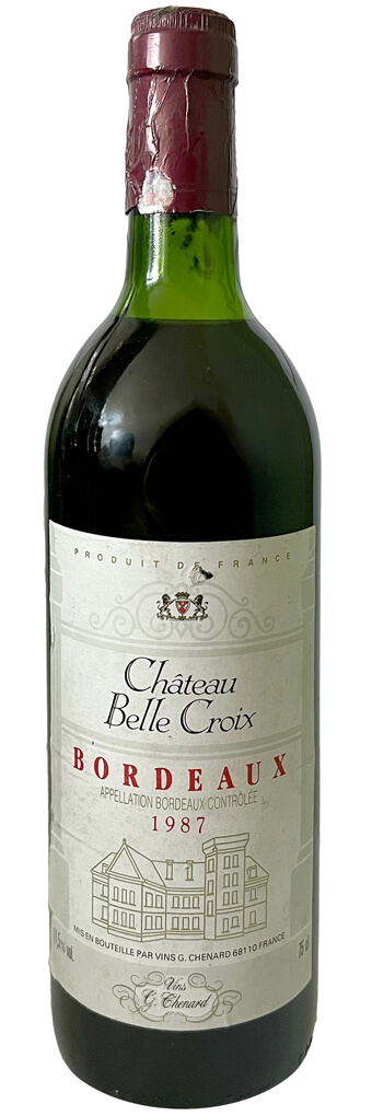 1987 Chateau Belle Croix Bordeaux фото