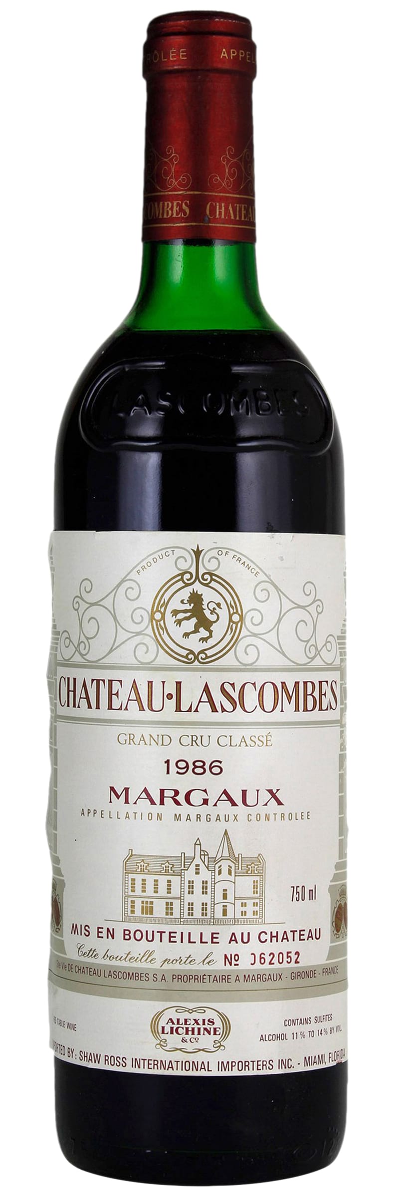 1986 Chateau Lascombes Margaux фото