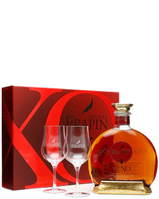 Frapin VIP XO gift box with 2 glasses фото
