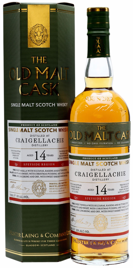 2000 Hunter Laing Old Malt Cask Craigellachie 14 Years Old фото