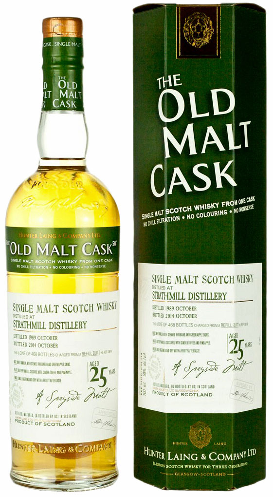 1989 Hunter Laing Old Malt Cask Strathmill 25 Years Old фото
