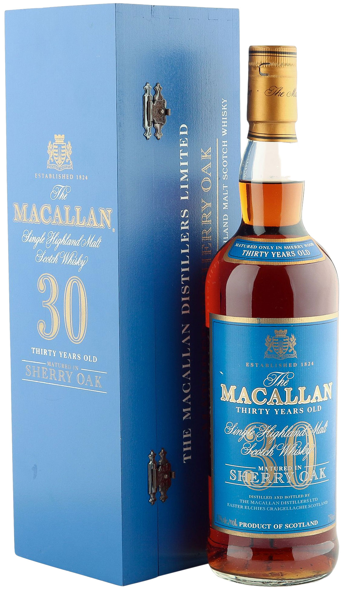 Macallan Sherry Oak 30 Years Old, Blue Label фото