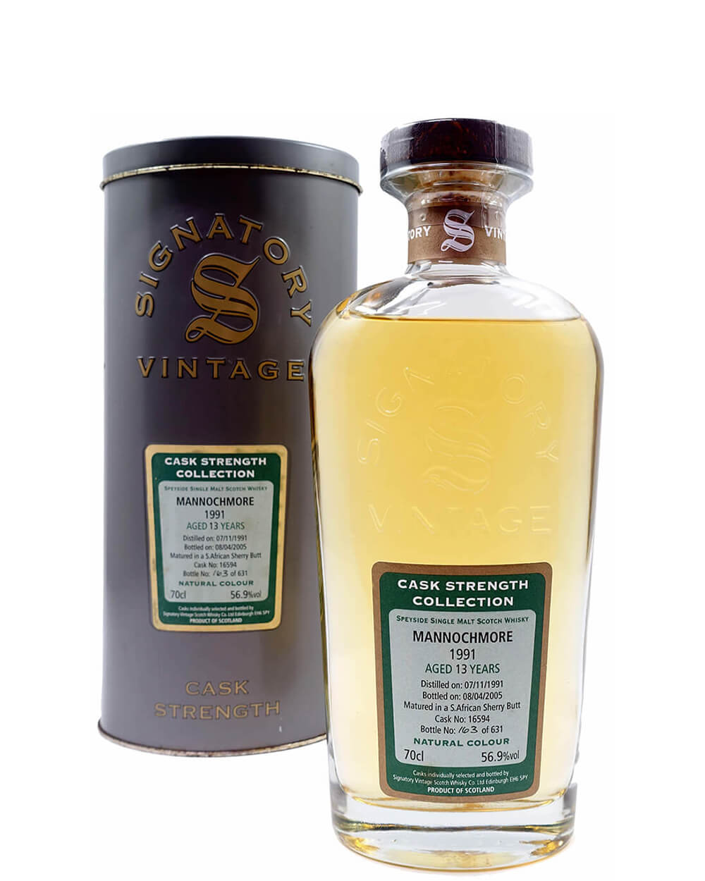 1991 Signatory Mannochmore 13 Years Old Cask Strength Collection фото