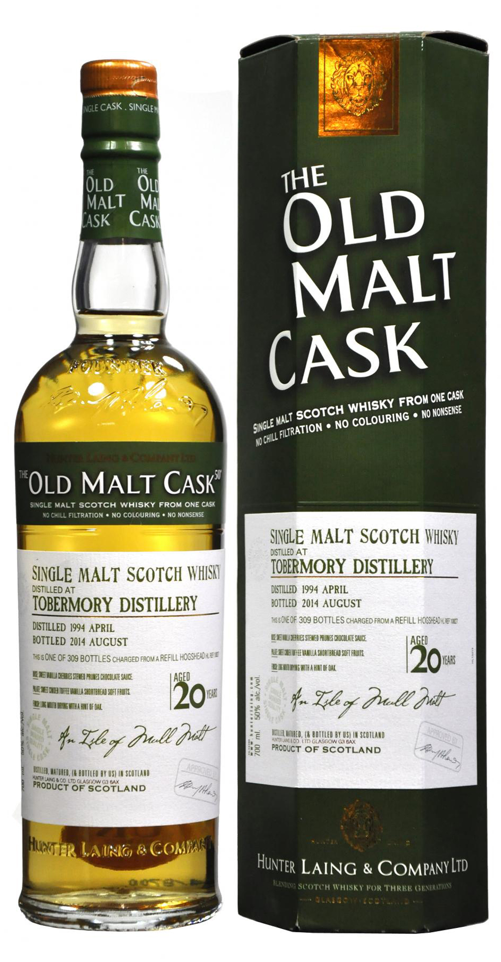 1994 Hunter Laing Old Malt Cask Tobermory 20 Years Old фото